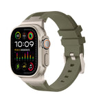 Bracelet de montre en silicone liquide Loners, pour Apple Watch SE 2023 44 mm, pour Apple Watch Ultra 2 49 mm, pour Apple Watch Series 9 45 mm
