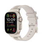 Bracelet de montre en silicone liquide Loners, pour Apple Watch SE 2023 44 mm, pour Apple Watch Ultra 2 49 mm, pour Apple Watch Series 9 45 mm