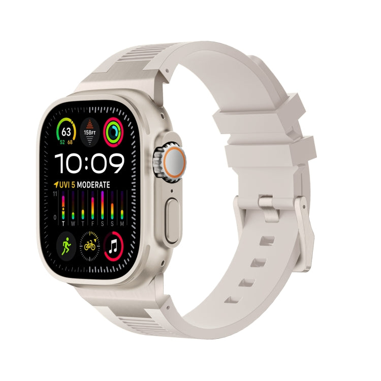 Bracelet de montre en silicone liquide Loners, pour Apple Watch SE 2023 44 mm, pour Apple Watch Ultra 2 49 mm, pour Apple Watch Series 9 45 mm