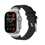 Bracelet de montre en silicone liquide Loners, pour Apple Watch SE 2023 44 mm, pour Apple Watch Ultra 2 49 mm, pour Apple Watch Series 9 45 mm