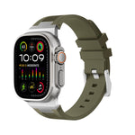 Bracelet de montre en silicone liquide Loners, pour Apple Watch SE 2023 44 mm, pour Apple Watch Ultra 2 49 mm, pour Apple Watch Series 9 45 mm