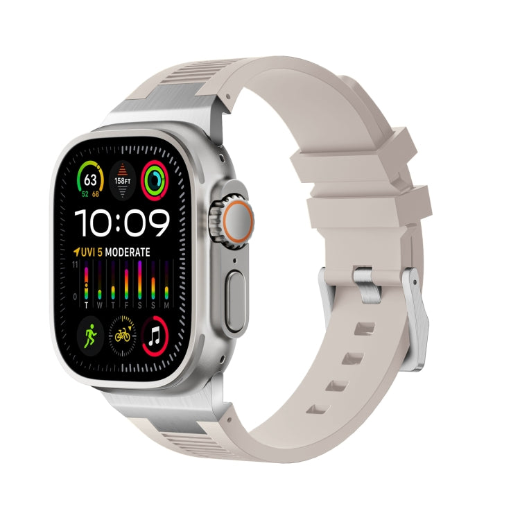 Bracelet de montre en silicone liquide Loners, pour Apple Watch SE 2023 44 mm, pour Apple Watch Ultra 2 49 mm, pour Apple Watch Series 9 45 mm