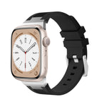 Bracelet de montre en silicone liquide Loners, pour Apple Watch SE 2023 44 mm, pour Apple Watch Ultra 2 49 mm, pour Apple Watch Series 9 45 mm