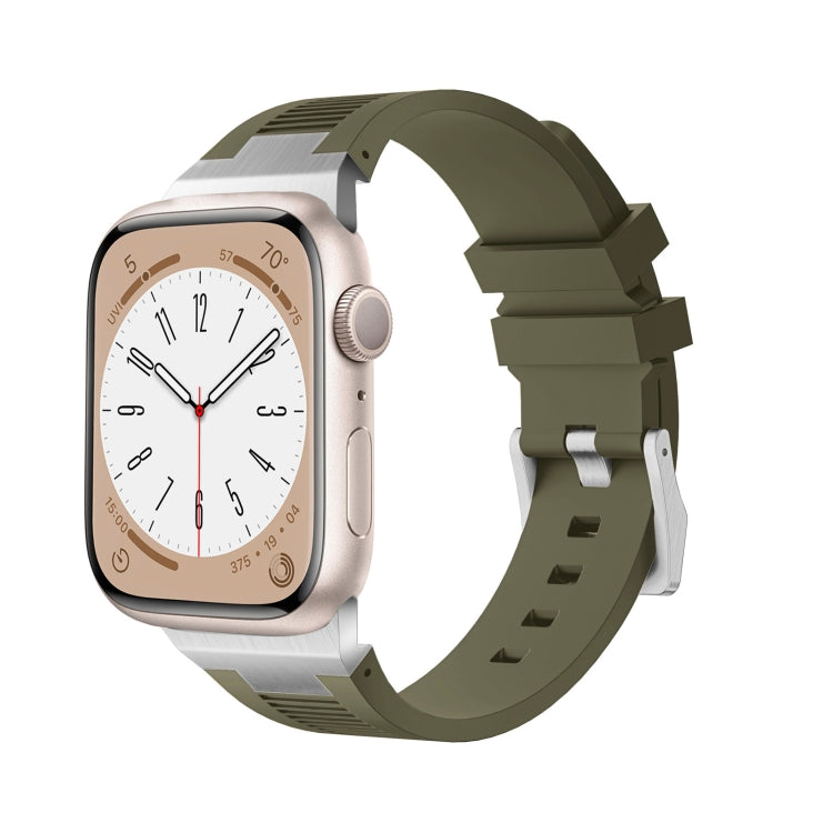 Bracelet de montre en silicone liquide Loners, pour Apple Watch SE 2023 44 mm, pour Apple Watch Ultra 2 49 mm, pour Apple Watch Series 9 45 mm