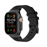 Bracelet de montre en silicone liquide Loners, pour Apple Watch Ultra 49mm, pour Apple Watch Series 8 45mm, pour Apple Watch SE 2022 44mm