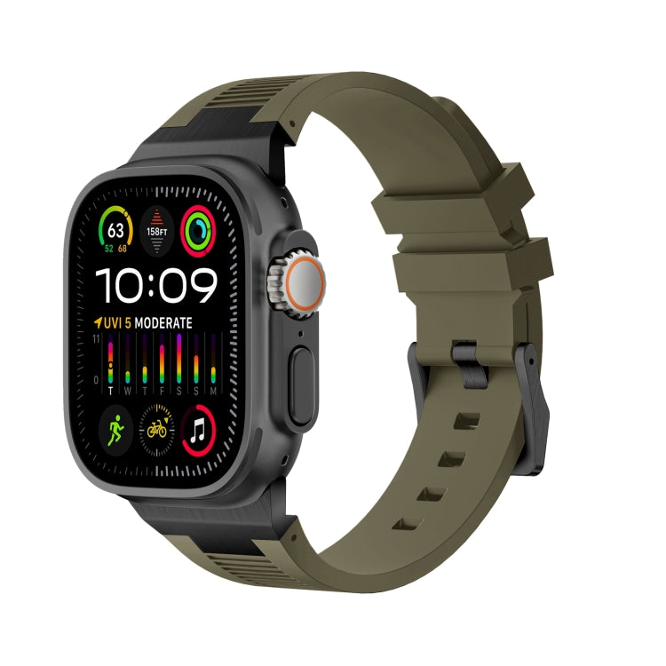 Bracelet de montre en silicone liquide Loners, pour Apple Watch Ultra 49mm, pour Apple Watch Series 8 45mm, pour Apple Watch SE 2022 44mm