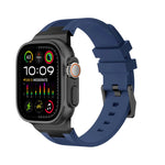 Bracelet de montre en silicone liquide Loners, pour Apple Watch Ultra 49mm, pour Apple Watch Series 8 45mm, pour Apple Watch SE 2022 44mm