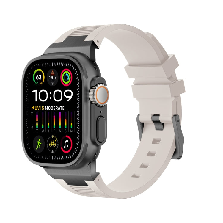 Bracelet de montre en silicone liquide Loners, pour Apple Watch Ultra 49mm, pour Apple Watch Series 8 45mm, pour Apple Watch SE 2022 44mm