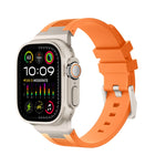 Bracelet de montre en silicone liquide Loners, pour Apple Watch Ultra 49mm, pour Apple Watch Series 8 45mm, pour Apple Watch SE 2022 44mm