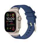 Bracelet de montre en silicone liquide Loners, pour Apple Watch Ultra 49mm, pour Apple Watch Series 8 45mm, pour Apple Watch SE 2022 44mm