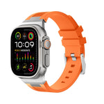 Bracelet de montre en silicone liquide Loners, pour Apple Watch Ultra 49mm, pour Apple Watch Series 8 45mm, pour Apple Watch SE 2022 44mm