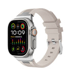 Bracelet de montre en silicone liquide Loners, pour Apple Watch Ultra 49mm, pour Apple Watch Series 8 45mm, pour Apple Watch SE 2022 44mm