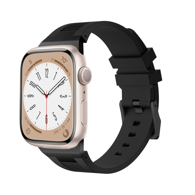 Bracelet de montre en silicone liquide Loners, pour Apple Watch Series 7 45mm, pour Apple Watch SE 44mm, pour Apple Watch Series 6 44mm