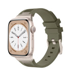 Bracelet de montre en silicone liquide Loners, pour Apple Watch Series 7 45mm, pour Apple Watch SE 44mm, pour Apple Watch Series 6 44mm