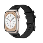 Bracelet de montre en silicone liquide Loners, pour Apple Watch Series 7 45mm, pour Apple Watch SE 44mm, pour Apple Watch Series 6 44mm