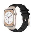 Bracelet de montre en silicone liquide Loners, pour Apple Watch Series 7 45mm, pour Apple Watch SE 44mm, pour Apple Watch Series 6 44mm