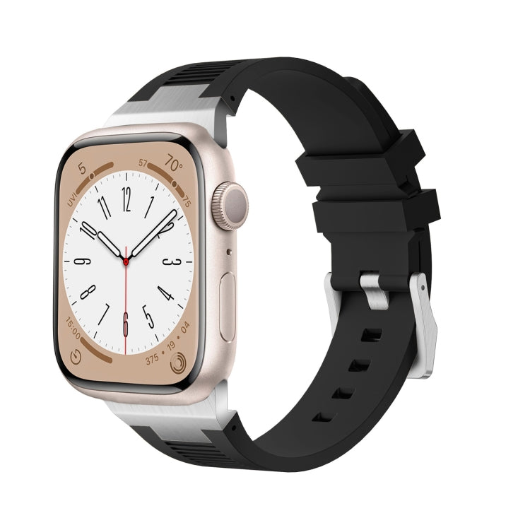 Bracelet de montre en silicone liquide Loners, pour Apple Watch Series 7 45mm, pour Apple Watch SE 44mm, pour Apple Watch Series 6 44mm