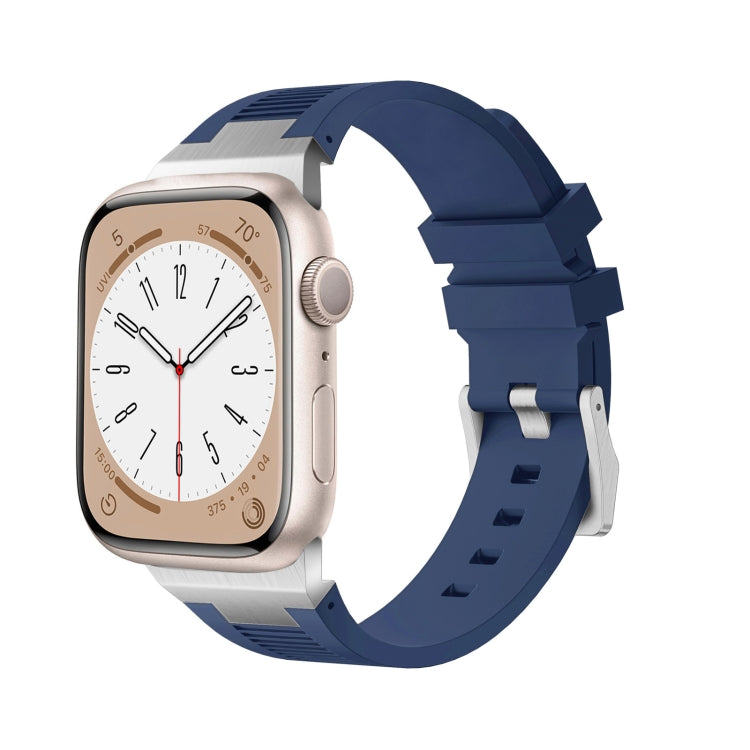 Bracelet de montre en silicone liquide Loners, pour Apple Watch Series 7 45mm, pour Apple Watch SE 44mm, pour Apple Watch Series 6 44mm