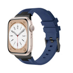 Bracelet de montre en silicone liquide Loners, pour Apple Watch Series 7 45mm, pour Apple Watch SE 44mm, pour Apple Watch Series 6 44mm