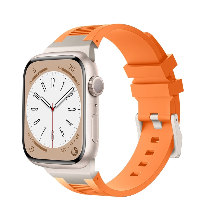 Bracelet de montre en silicone liquide Loners, pour Apple Watch Series 7 45mm, pour Apple Watch SE 44mm, pour Apple Watch Series 6 44mm