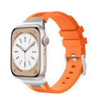 Bracelet de montre en silicone liquide Loners, pour Apple Watch Series 7 45mm, pour Apple Watch SE 44mm, pour Apple Watch Series 6 44mm
