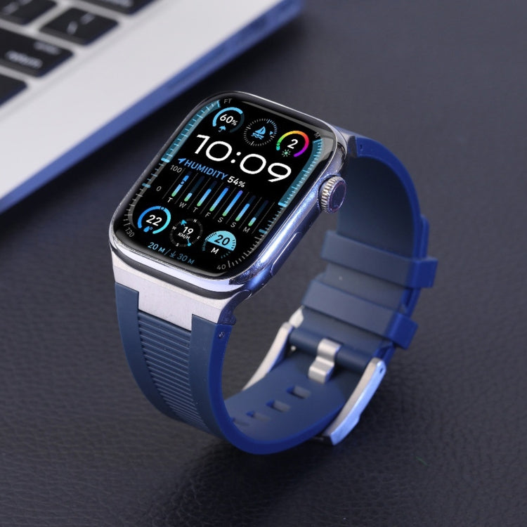 Bracelet de montre en silicone liquide Loners, pour Apple Watch SE 2023 44 mm, pour Apple Watch Ultra 2 49 mm, pour Apple Watch Series 9 45 mm