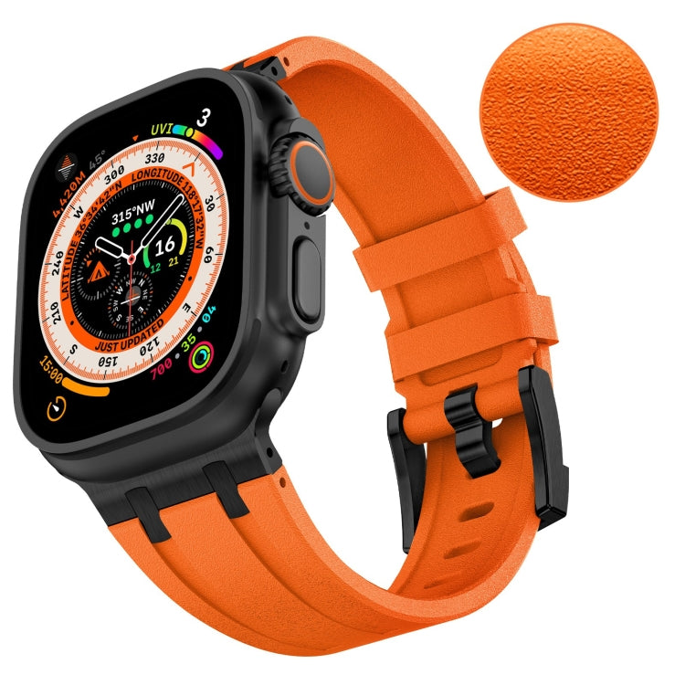 Bracelet de montre en silicone liquide grain de pierre, pour Apple Watch Series 8 45mm, pour Apple Watch SE 2022 44mm, pour Apple Watch Series 7 45mm, pour Apple Watch SE 44mm