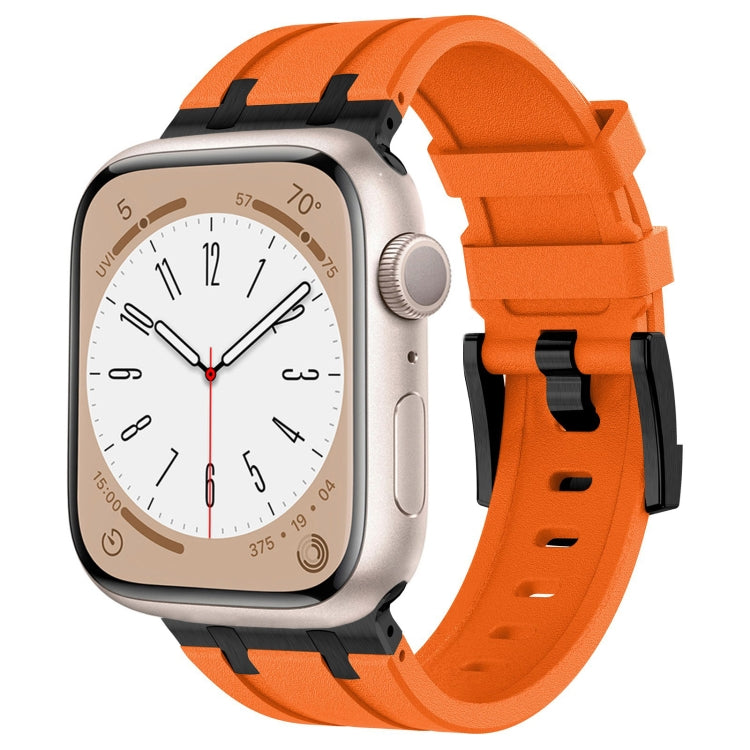 Bracelet de montre en silicone liquide grain de pierre, pour Apple Watch Series 8 45mm, pour Apple Watch SE 2022 44mm, pour Apple Watch Series 7 45mm, pour Apple Watch SE 44mm