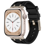 Bracelet de montre en silicone liquide grain de pierre, pour Apple Watch Series 8 45mm, pour Apple Watch SE 2022 44mm, pour Apple Watch Series 7 45mm, pour Apple Watch SE 44mm