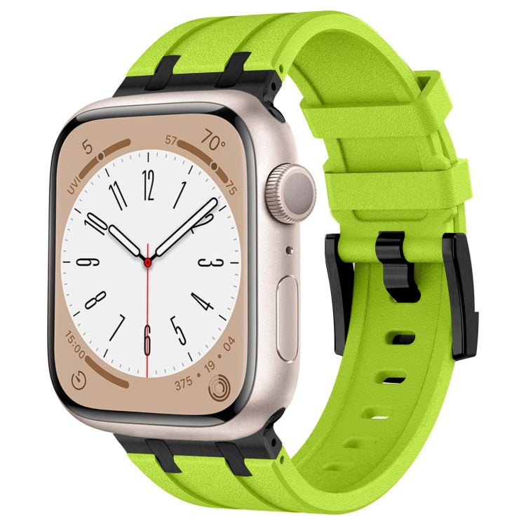 Bracelet de montre en silicone liquide grain de pierre, pour Apple Watch Series 8 45mm, pour Apple Watch SE 2022 44mm, pour Apple Watch Series 7 45mm, pour Apple Watch SE 44mm