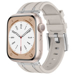 Bracelet de montre en silicone liquide grain de pierre, pour Apple Watch Series 8 45mm, pour Apple Watch SE 2022 44mm, pour Apple Watch Series 7 45mm, pour Apple Watch SE 44mm