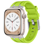 Bracelet de montre en silicone liquide grain de pierre, Pour Apple Watch Series 6 44 mm, Pour Apple Watch Series 5 44 mm, Pour Apple Watch Series 4 44 mm, Pour Apple Watch Series 3 42 mm