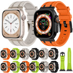 Bracelet de montre en silicone liquide grain de pierre, pour Apple Watch Series 8 45mm, pour Apple Watch SE 2022 44mm, pour Apple Watch Series 7 45mm, pour Apple Watch SE 44mm
