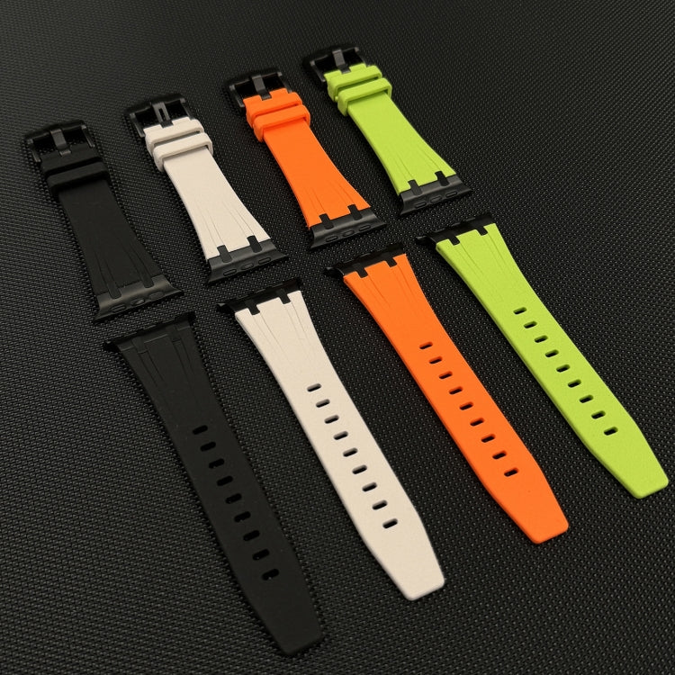Bracelet de montre en silicone liquide grain de pierre, pour Apple Watch Series 8 45mm, pour Apple Watch SE 2022 44mm, pour Apple Watch Series 7 45mm, pour Apple Watch SE 44mm