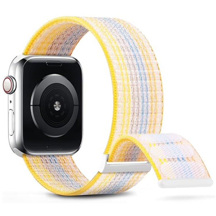 Bracelet de montre en nylon à double boucle auto-agrippante, pour Apple Watch 38 mm