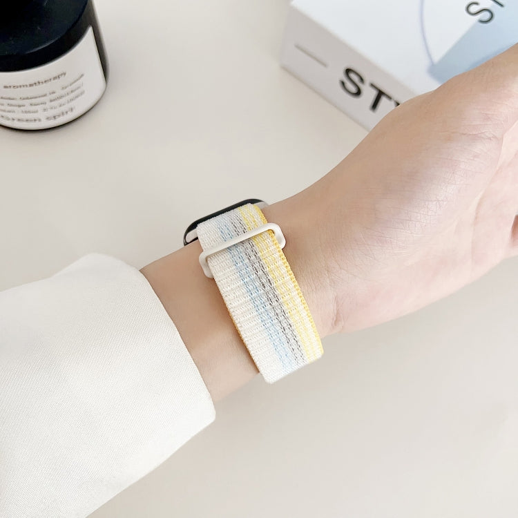 Dual Hook and Loop Nylon Watch Band, For Apple Watch Series 7 41mm, For Apple Watch Series 7 45mm, For Apple Watch SE 40mm, For Apple Watch SE 44mm, For Apple Watch Series 6 40mm