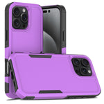 Coque de téléphone 2 en 1 PC + TPU, Pour iPhone 17e / 16e, Pour iPhone 17 Pro Max, Pour iPhone 17 Pro, Pour iPhone 17, Pour iPhone Air, Pour iPhone 16 Pro Max, Pour iPhone 16 Pro, Pour iPhone 16 Plus