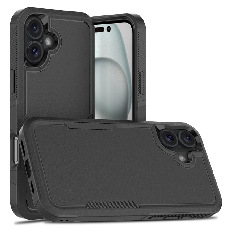 Coque de téléphone 2 en 1 PC + TPU, Pour iPhone 17e / 16e, Pour iPhone 17 Pro Max, Pour iPhone 17 Pro, Pour iPhone 17, Pour iPhone Air, Pour iPhone 16 Pro Max, Pour iPhone 16 Pro, Pour iPhone 16 Plus