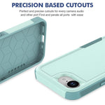 Coque de téléphone 2 en 1 PC + TPU, Pour iPhone 17e / 16e, Pour iPhone 17 Pro Max, Pour iPhone 17 Pro, Pour iPhone 17, Pour iPhone Air, Pour iPhone 16 Pro Max, Pour iPhone 16 Pro, Pour iPhone 16 Plus