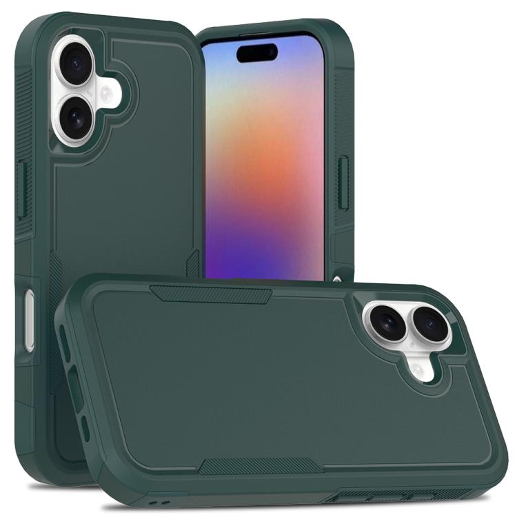 Coque de téléphone 2 en 1 PC + TPU, Pour iPhone 17e / 16e, Pour iPhone 17 Pro Max, Pour iPhone 17 Pro, Pour iPhone 17, Pour iPhone Air, Pour iPhone 16 Pro Max, Pour iPhone 16 Pro, Pour iPhone 16 Plus