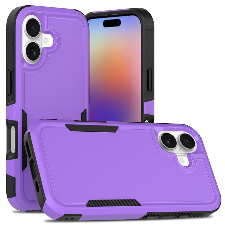 Coque de téléphone 2 en 1 PC + TPU, Pour iPhone 17e / 16e, Pour iPhone 17 Pro Max, Pour iPhone 17 Pro, Pour iPhone 17, Pour iPhone Air, Pour iPhone 16 Pro Max, Pour iPhone 16 Pro, Pour iPhone 16 Plus