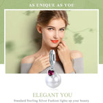 S925 Argent Sterling Perle Coeur Pendentif Bracelet Collier Accessoires DIY