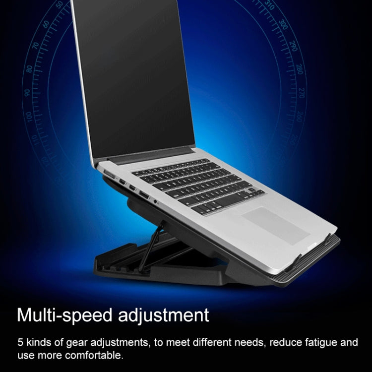 ICE COOREL Notebook Computer Base Speed Control Silent Six-fan Cooling Holder Cooling Rack, Style: Premium Edition, Style: Premium Edition(Lvory), Style: Premium Edition(Dazzling Red), Style: Premium Edition(Charm Powder), Style: Premium Edition(Black)