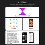 Téléphone robuste HOTWAV T7, batterie 6280 mAh, écran 6,52 pouces, Android 13, processeur octa-core MT8788, réseau : 4G, OTG, 4 Go de RAM + 128 Go de stockage