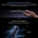 Téléphone robuste HOTWAV T7, batterie 6280 mAh, écran 6,52 pouces, Android 13, processeur octa-core MT8788, réseau : 4G, OTG, 4 Go de RAM + 128 Go de stockage
