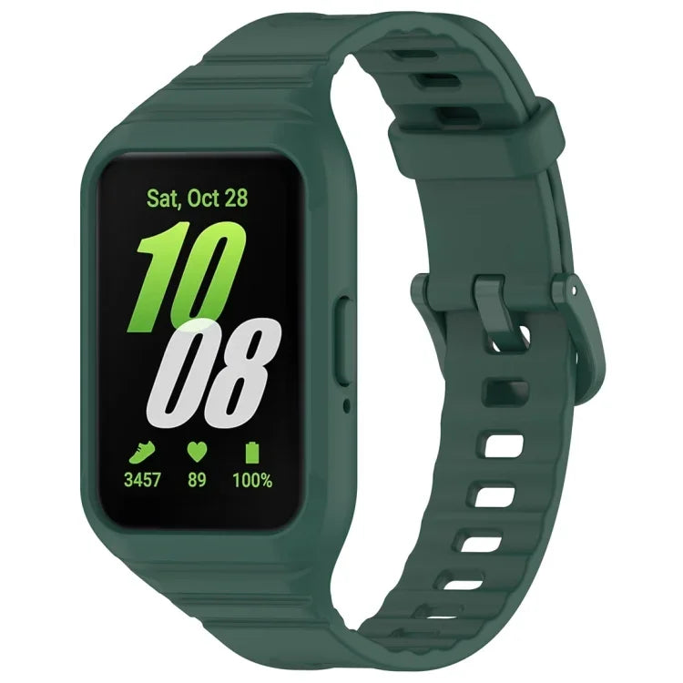 Bracelet de montre intégré en TPU couleur unie, pour Samsung Galaxy Fit 3