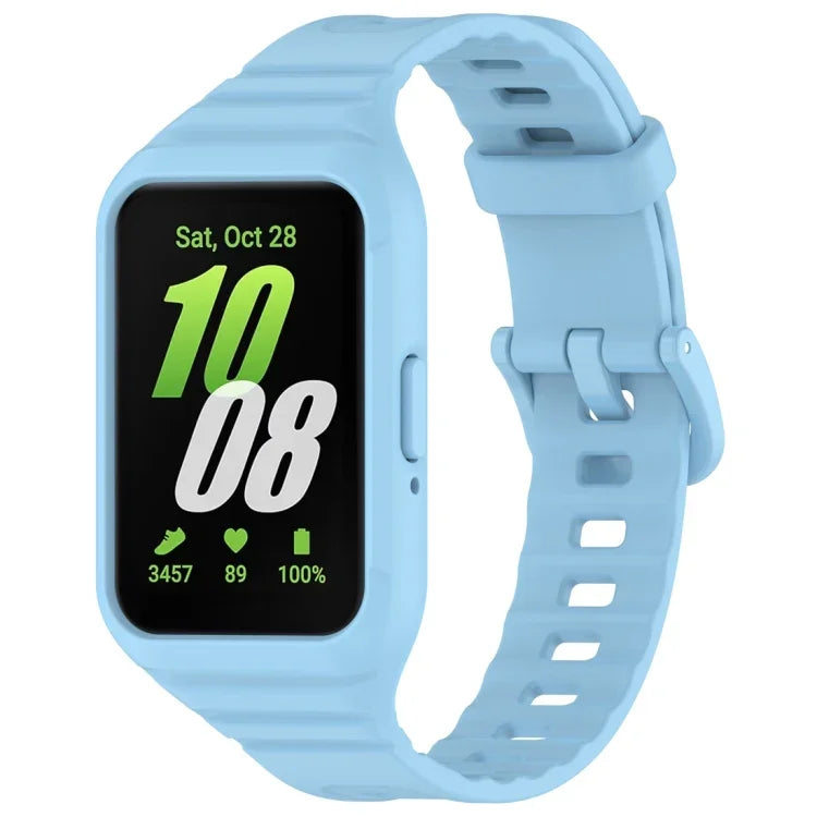 Bracelet de montre intégré en TPU couleur unie, pour Samsung Galaxy Fit 3
