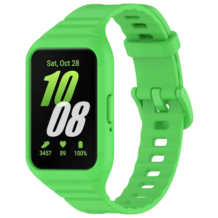 Bracelet de montre intégré en TPU couleur unie, pour Samsung Galaxy Fit 3