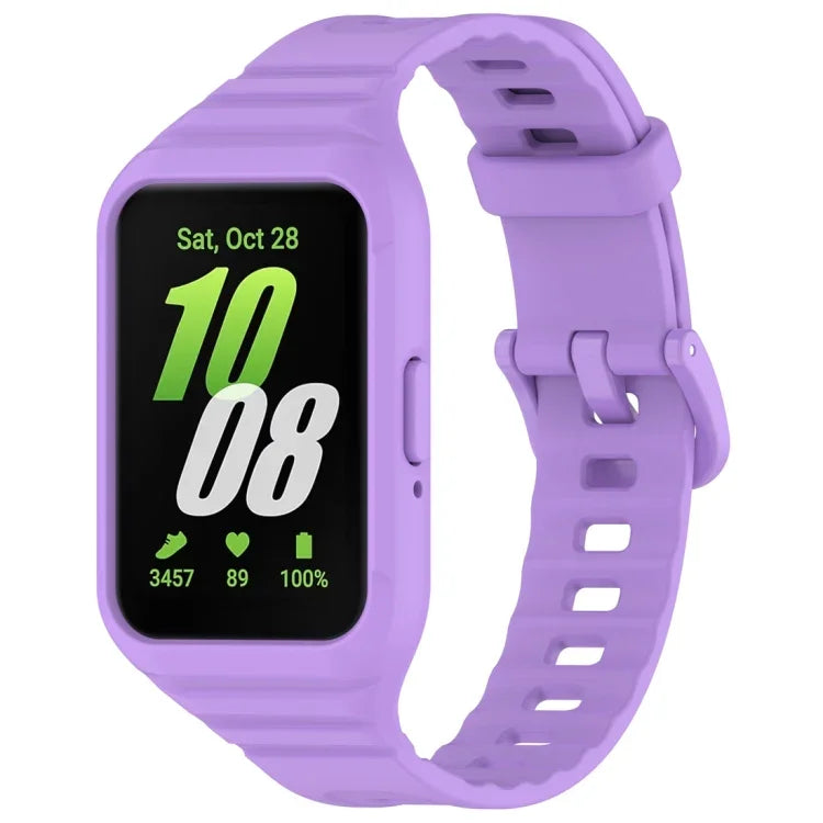 Bracelet de montre intégré en TPU couleur unie, pour Samsung Galaxy Fit 3