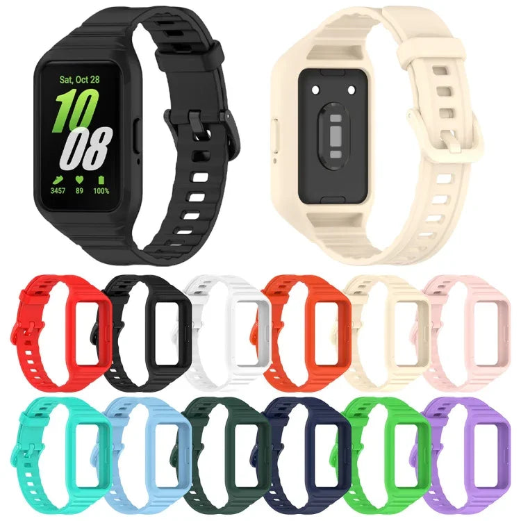 Bracelet de montre intégré en TPU couleur unie, pour Samsung Galaxy Fit 3